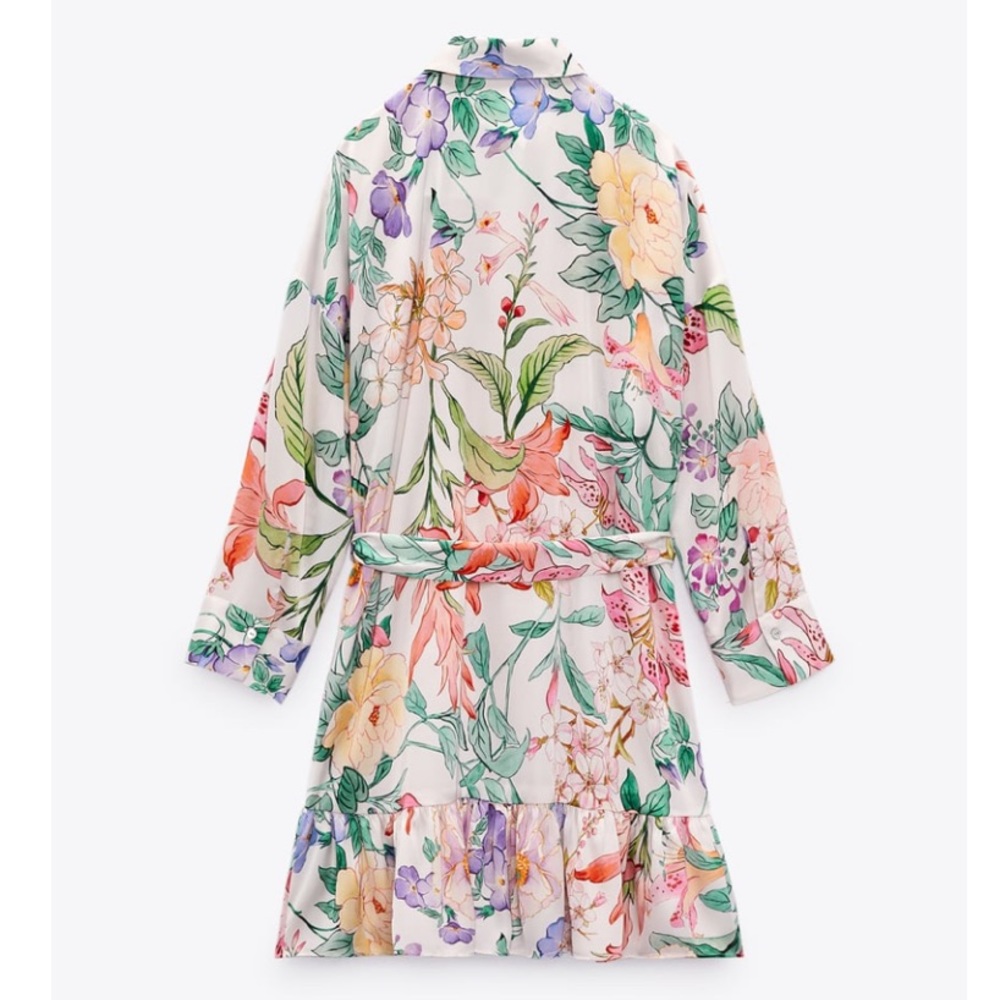 ✅SoLD✅Zara floral shirtdress - Picture 11 of 15